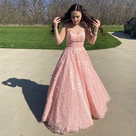 Blush Pink Prom Dress - Picture 1 of 3